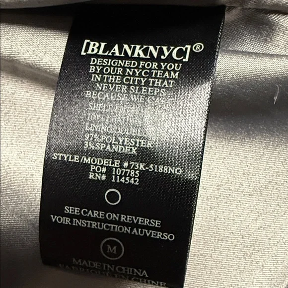 Blank NYC Ash Gray Leather Jacket - Picture 7 of 7